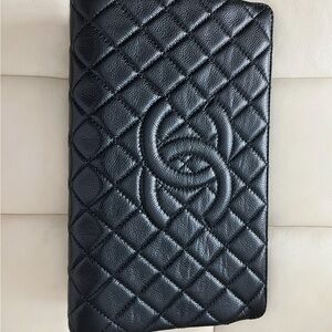 CHANEL Classic Black Leather Accessory